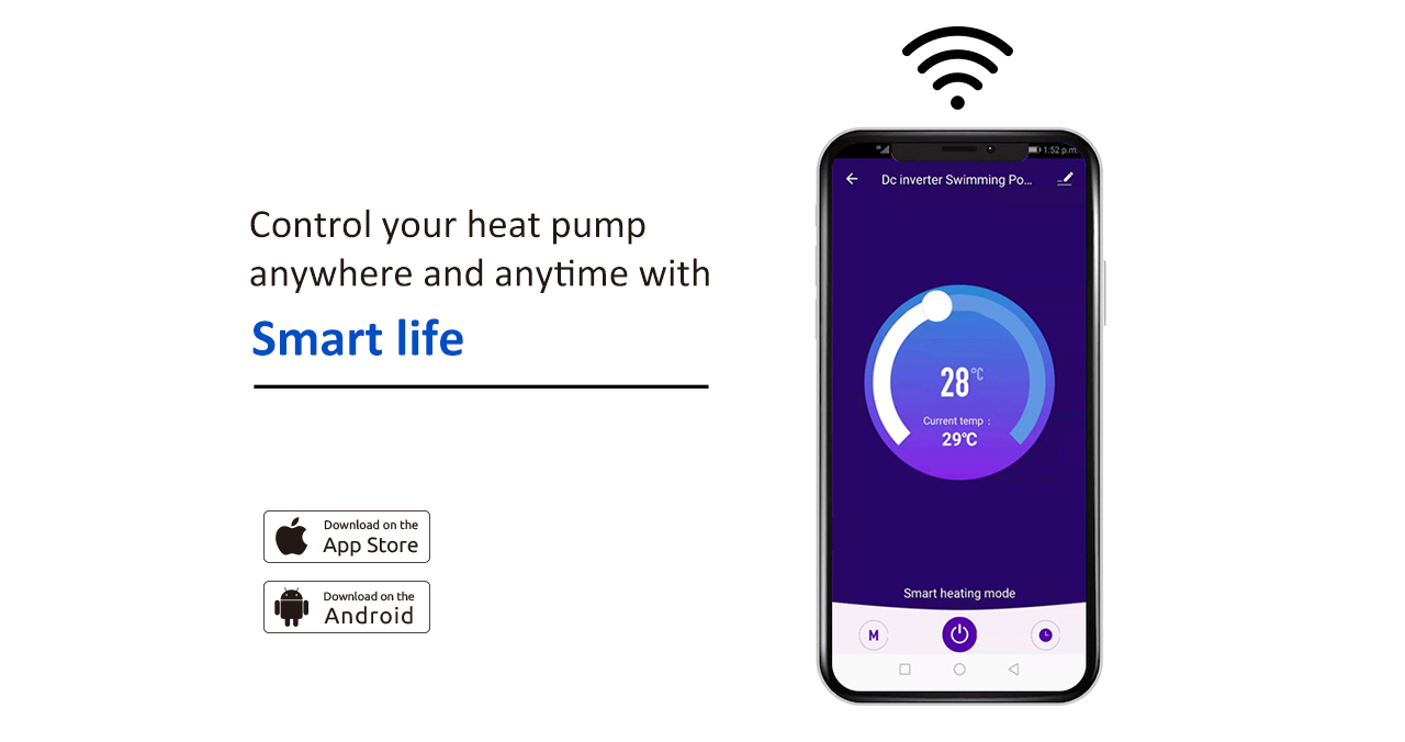 Air Source Koi Pood Heat Pump