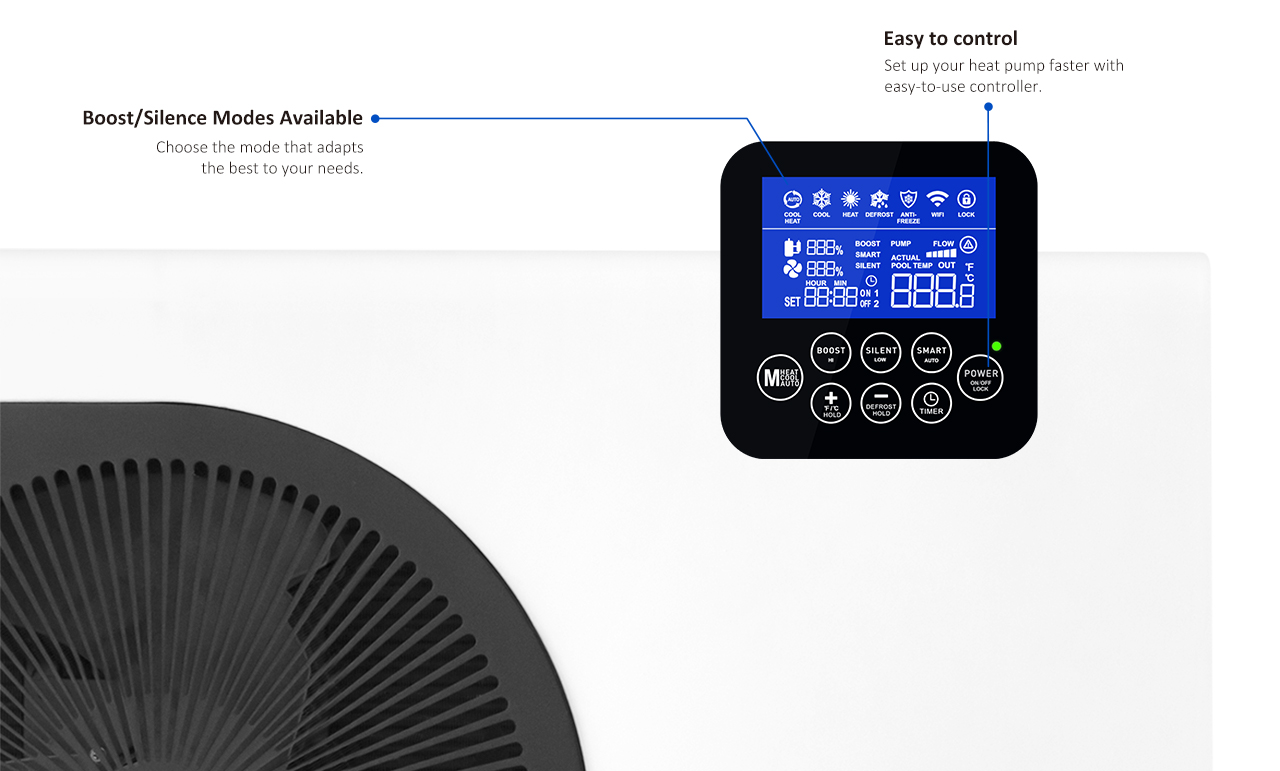 Air Source Koi Pood Heat Pump