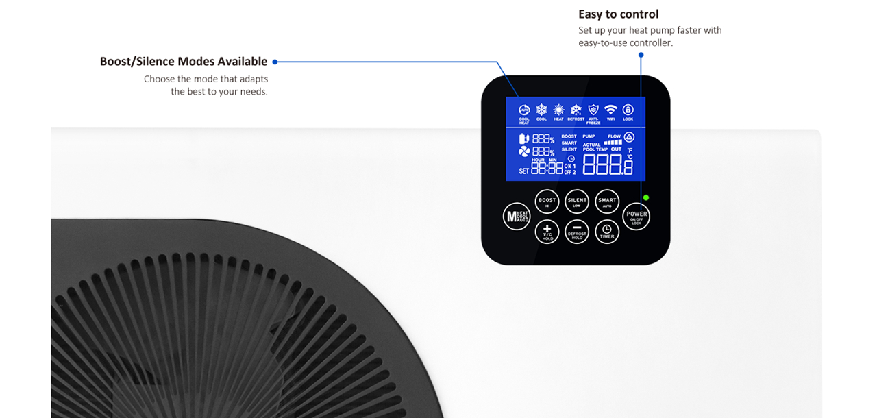 R32 Full Inverter Pool Heat Pump