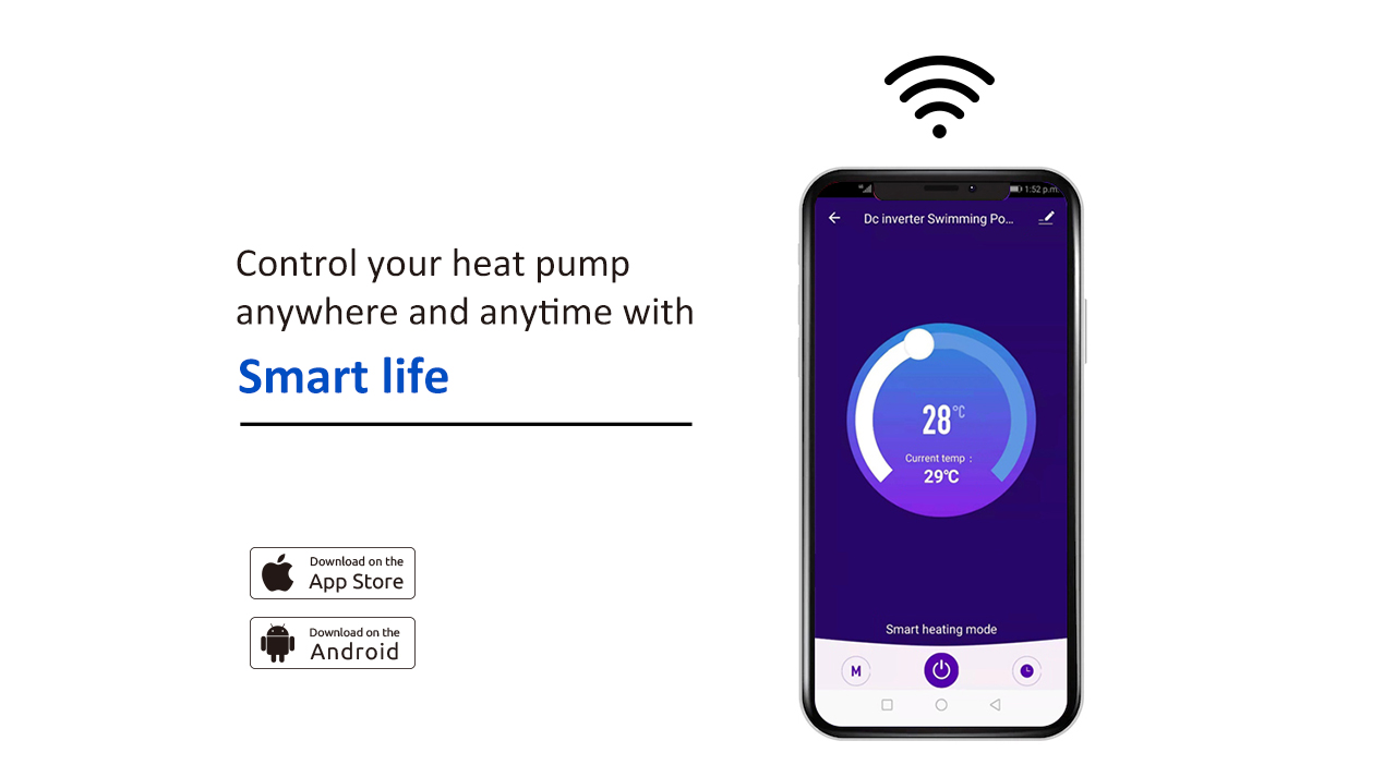 Side Discharge Pool Heat Pump Ray Type
