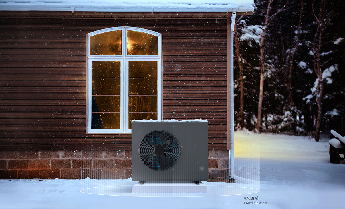 Low Temperature Air to Water Heat Pump for Central Heating