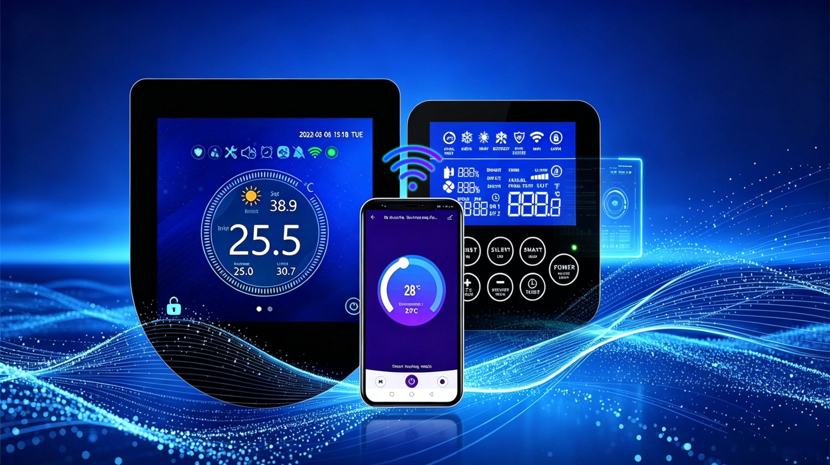 Smart WIFI Heat Pump Controller (Touch / Button)